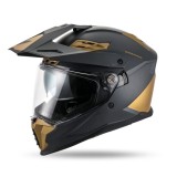 Cumpara ieftin Casca adventure Cosmos negru / auriu cu viziera