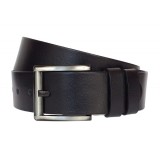 Curea barbati pentru jeans, catarama metalica, latime 4.5 cm, negru, piele naturala - CK219N