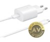 Incarcator Retea cu Cablu USB-C Samsung EP-TA800W + DA705BWE 25W 3A 1 x USB-C Alb GP-PTU021SOAWQ