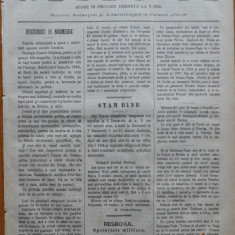 Ziarul Resboiul, nr. 127, 1877, gravura, Gen, Scobeleff comandand in batalie