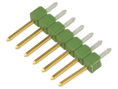 Conector AMPMODU MOD II, tată, şiruri pini 7 PIN THT foto