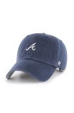 47brand șapcă Atlanta Braves culoarea albastru marin, cu imprimeu, 47 Brand