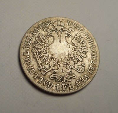 1 florin 1858 B foto