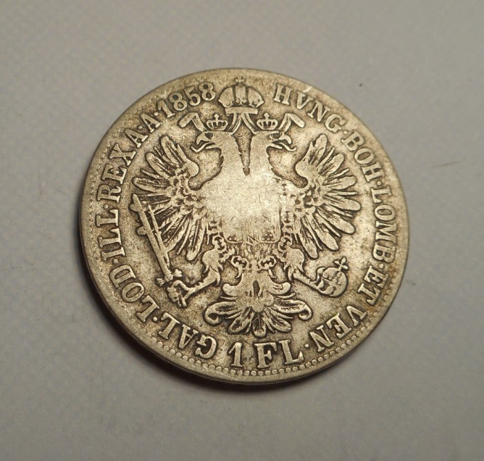 1 florin 1858 B