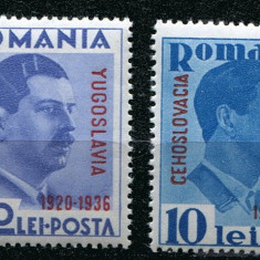 C2571 - Romania 1936 - Mica Intelegere 2v.,serie completa,neuzata