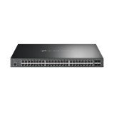 TP-Link Omada SG3452XP switch-uri Gestionate L2+ Gigabit Ethernet (10/100/1000) Power over Ethernet (PoE) Suport 1U Negru