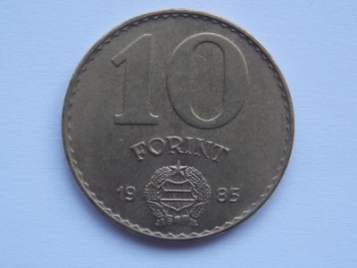 10 FORINT 1985 UNGARIA foto