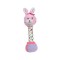 Jucarie Zornaitoare, forma Iepuras cu bilute, Roz, 21 cm, ATU-087182