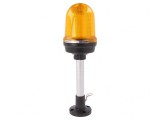 Semnalizator Luminos Flash și Continu Ambră IP65