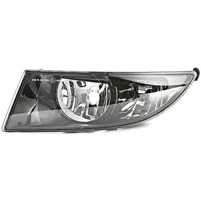Proiector ceata Skoda Fabia, 04.2010-03.2015, Roomster/Praktik 04.2010-, partea Dreapta, cu lumini de zi, tip bec H8+P21W, fara becuri, negru, Hella