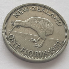 372. Moneda Noua Zeelanda 1 florin 1950