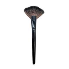 Pensula evantai pentru iluminator, Makeup, Fan Brush, Negru