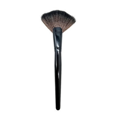 Pensula evantai pentru iluminator, Makeup, Fan Brush, Negru foto