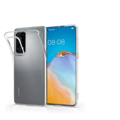 Husa Cover Silicon X-Fitted Antimicrobial pentru Huawei P40 Pro Transparent foto