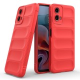 Husa wave, compatibila cu Motorola Moto G34, Grip Anti-Soc, Tpu, Pure Red, ALC MOBILE