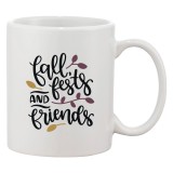 Cana alba personalizata &#039;Fall fests and friends&#039;, INOVATIX&reg;. 330ml