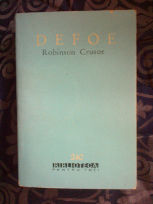 e1 Robinson Crusoe - Daniel Defoe foto