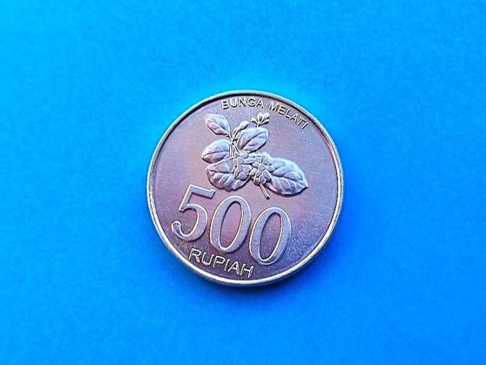500 Rupiah 2003 Indonesia-AUNC-luciu de batere