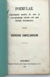 Formular modele acte corespondente oficiale serviciul cancelariilor Imprimeria Nationala Bucuresti 1860 Ion Ghica 32 pagini Moldova Iasi
