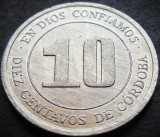 Cumpara ieftin Moneda exotica 10 CENTAVOS de CORDOBA - NICARAGUA, anul 1974 * cod 586 A, America Centrala si de Sud