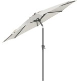 SONGMICS Umbrela de gradina, cu manivela pentru deschidere, sistem inclinare, 300cm, bej Household NewTrend