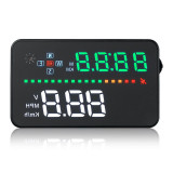 Cumpara ieftin Proiector informatii de bord pe parbriz, Head Up Display Techstar&reg; OBD II, A3, display 3,5 inch, proiectie afisaj bord pe parbriz, GPS, viteza, tensiu