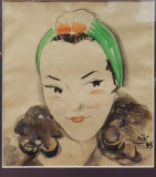 Cik Damadian (1919 - 1985) - Portret de femeie