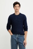 Armani Exchange pulover din amestec de l&acirc;nă culoarea bleumarin, light, XM001321 AF11965