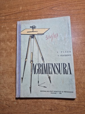 manual de agrimensura - pentru scolile agricole - din anul 1961 foto