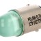 Lampă LED verde 12V BA15D