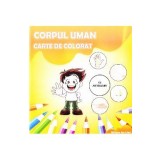 Corpul uman - Carte de colorat cu abtibilduri - Adina Grigore