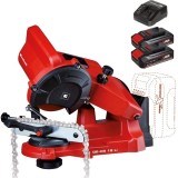 Einhell GE-CS 18 Li PXC + Twinpack CB + 4514095 - Masina de ascutit lanturi + Set 2 acumulatori si incarcator Li-Ion 18 V 2.5 Ah