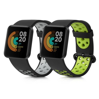 Set 2 curele pentru Xiaomi Mi Watch Lite/Redmi Watch, Kwmobile, Multicolor, Silicon, 54831.06 foto