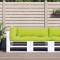 Perne de paleți, 3 buc, verde aprins, material textil