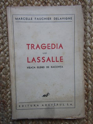 MARCELLE FAUCHIER DELAVIGNE - TRAGEDIA LUI LASSALLE foto