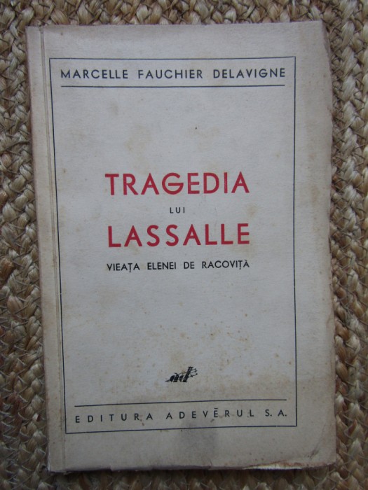 MARCELLE FAUCHIER DELAVIGNE - TRAGEDIA LUI LASSALLE