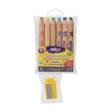 Creioane colorate Jumbo, 6 buc