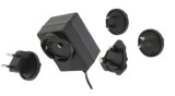 T&aacute;pegys&eacute;g POS POSB24050A-E1/U1/U2/A3, POS(B) 24V/0.5A/12W Czarny, horizont&aacute;lis adapter, wtyk AC: EU/US/UK/AU. wtyk DC: 2,1/5,5 (+)