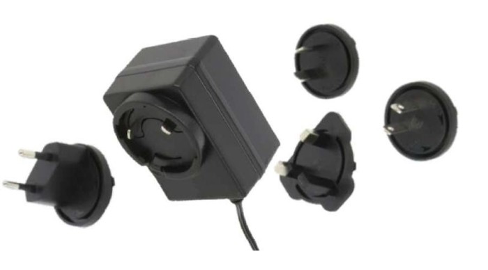 T&aacute;pegys&eacute;g POS POSB24050A-E1/U1/U2/A3, POS(B) 24V/0.5A/12W Czarny, horizont&aacute;lis adapter, wtyk AC: EU/US/UK/AU. wtyk DC: 2,1/5,5 (+)