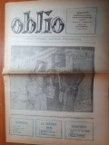 ziarul oblio anul 1,nr. 2 - din 3 martie 1990-articol despre gica hagi