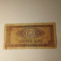 Di.03 Bancnota 5 lei 1966 circulata