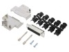 Conector D-Sub 25P Mamă 45&deg; Terminal Şurub Cabluri