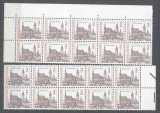 Czechoslovakia 1992 Definitives Castle x 20 in blocks MNH S.625