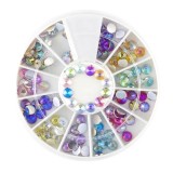 Cumpara ieftin Decorațiuni nail art - strasuri 4 mm - efect curcubeu, INGINAILS