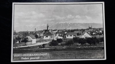 SIBIU - HERMANNSTADT - VEDERE GENERALA - PERIOADA INTERBELICA foto