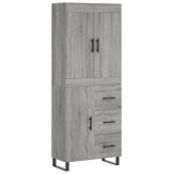 Cumpara ieftin Dulap inalt, gri sonoma, 69,5x34x180 cm, lemn compozit