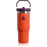 Stanley IceFlow&trade; Flip Straw Tumbler sticlă inoxidabilă pentru apă Tigerlilly 890 ml