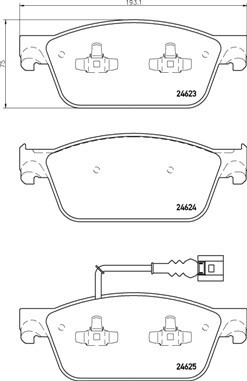 BREMBO P 85 141 PRIME LINE set placute frana,frana disc