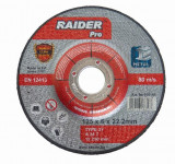 Disc abraziv pentru slefuit metal 230х6х22.2mm RAIDER, Raider Power Tools