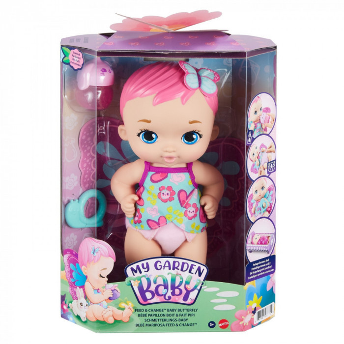 MY GARDEN BABY HRANESTE SI SCHIMBA BEBELUSUL FLUTURAS SuperHeroes ToysZone